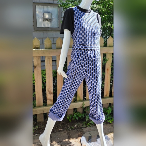 Maeve by Anthropology Jumpsuit Small Long Leg Purple And Black - Picture 2 of 14